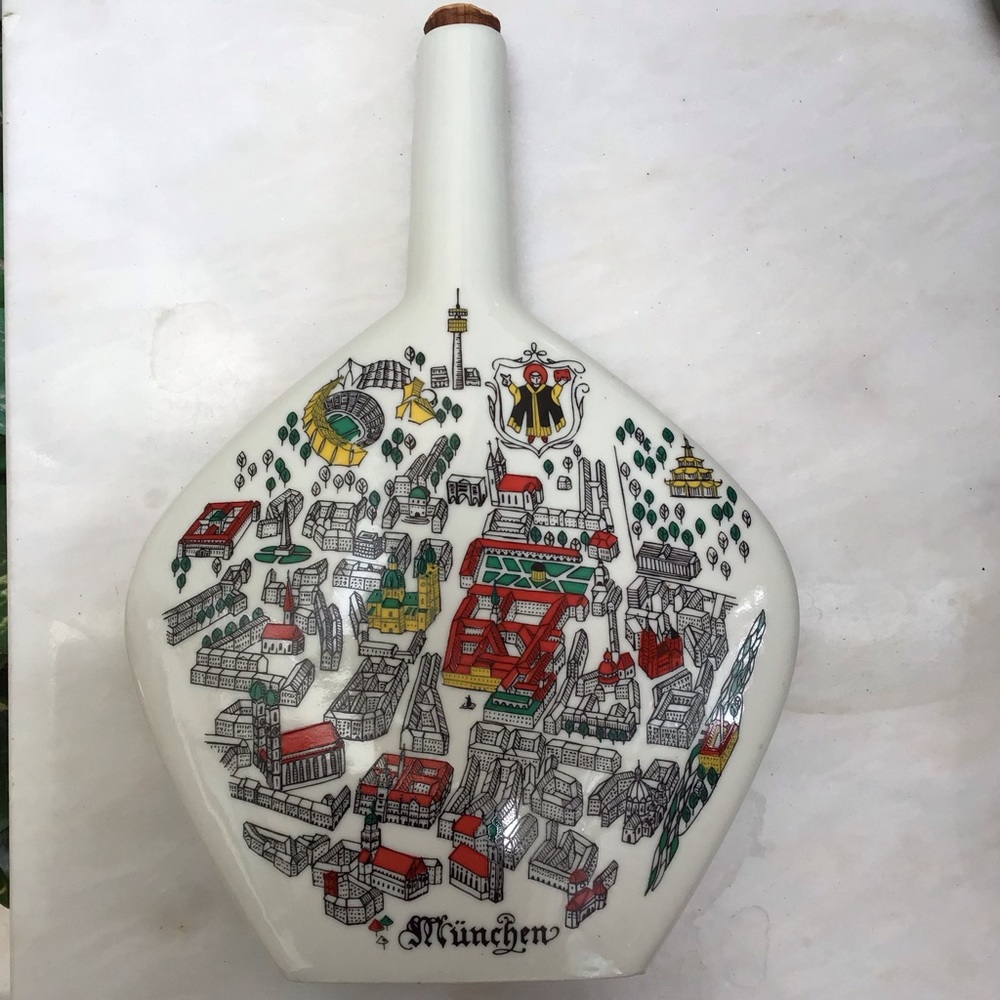 FINAL SALE Vintage Anton Riemerschmid-Munchen Escorial Liquor Bottle, Germany